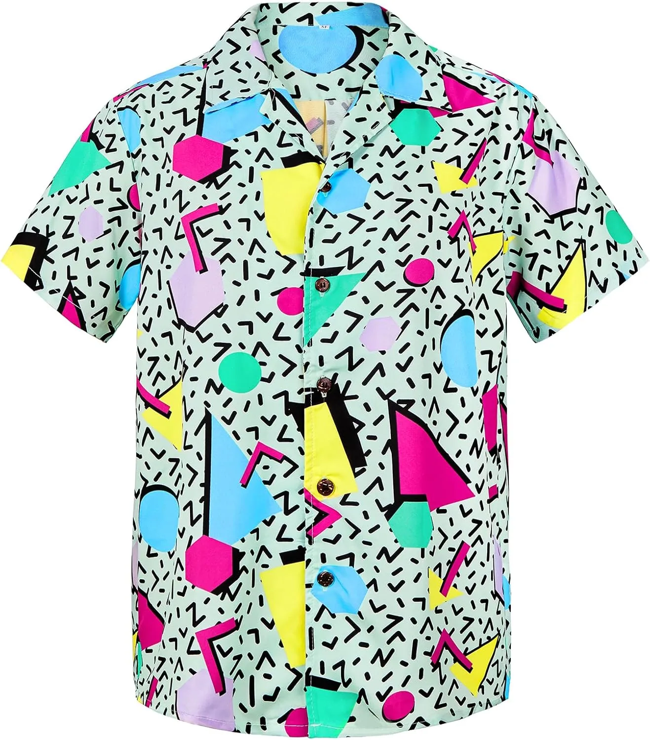 Mens Hawaiian Shirt Floral Print Aloha Shirt Comfortable Novelty Button Down Shirts Casual Short Sleeve Beachwear for Men