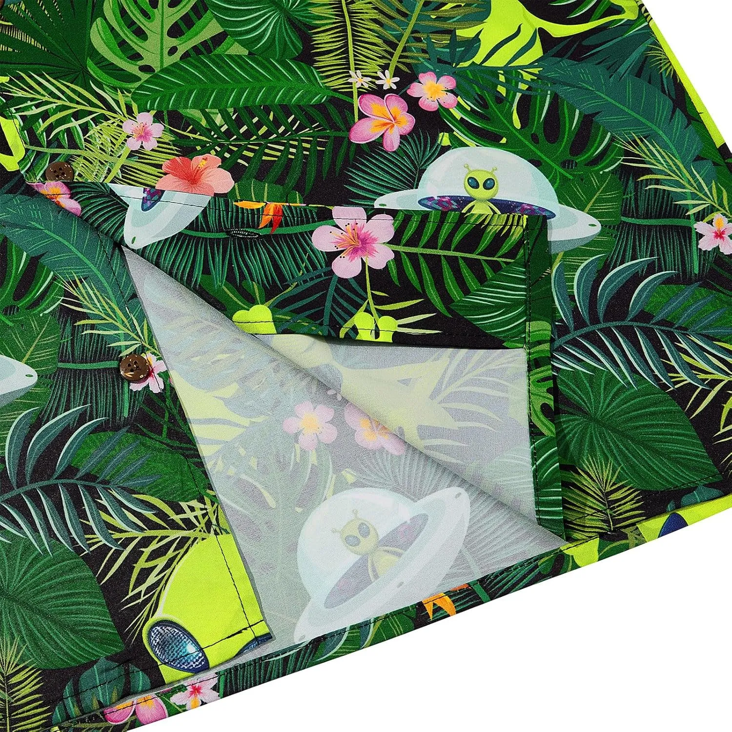 Mens Hawaiian Shirt Floral Print Aloha Shirt Comfortable Novelty Button Down Shirts Casual Short Sleeve Beachwear for Men