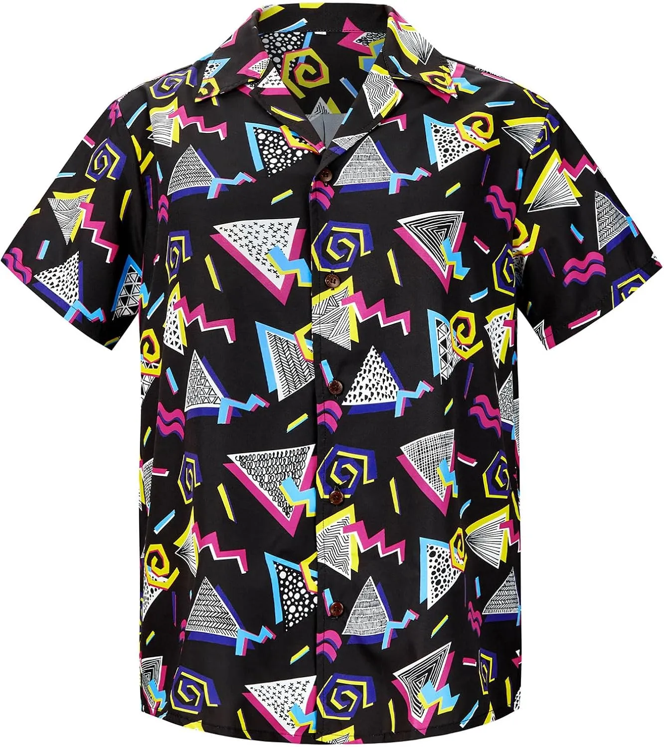 Mens Hawaiian Shirt Floral Print Aloha Shirt Comfortable Novelty Button Down Shirts Casual Short Sleeve Beachwear for Men