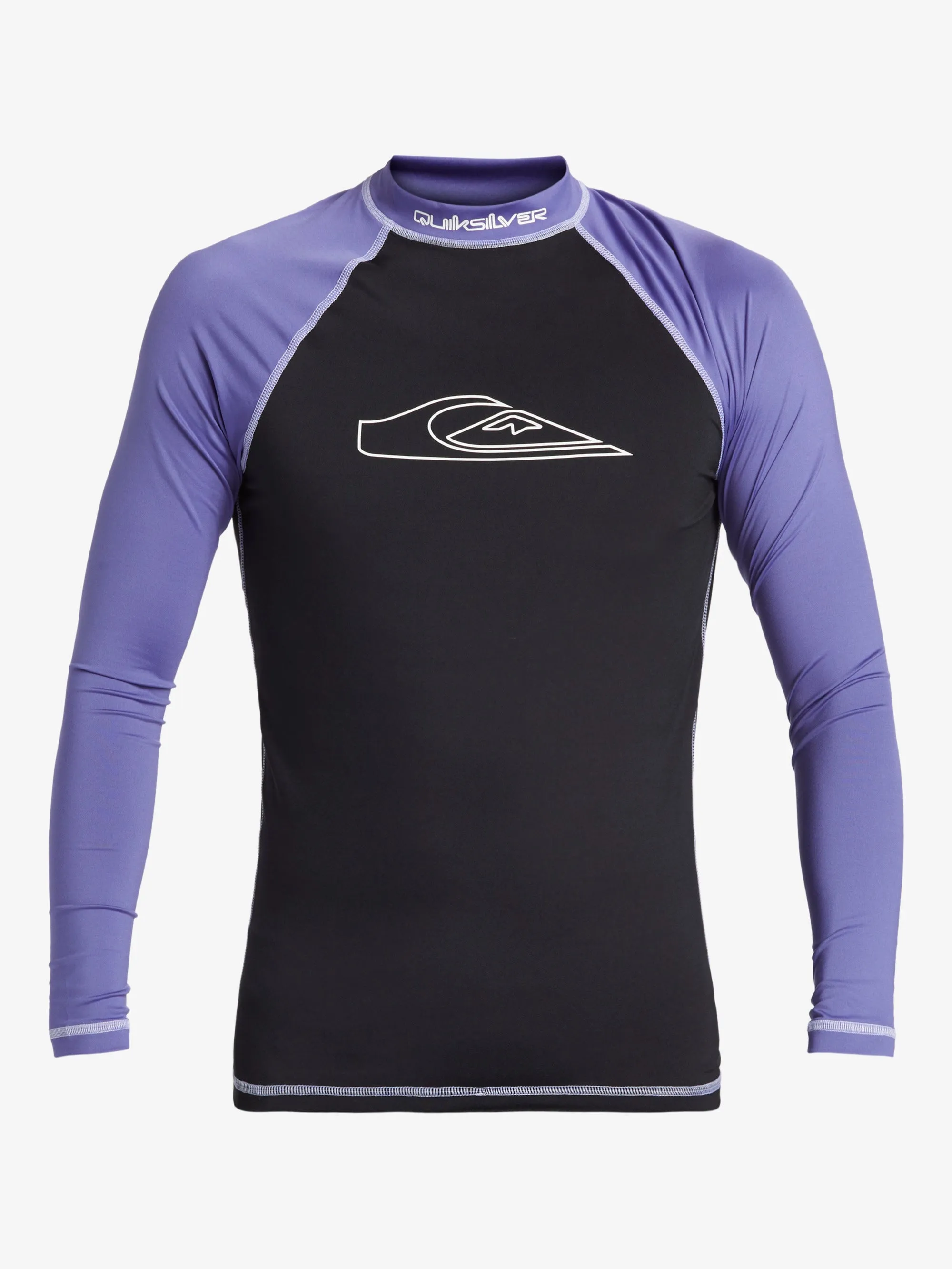 Mens Mercury Long Sleeves UPF 50 Surf Shirt - Black