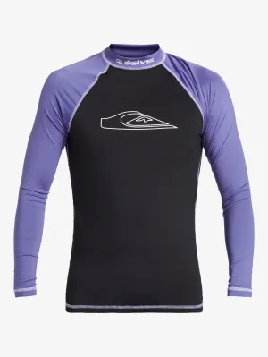 Mens Mercury Long Sleeves UPF 50 Surf Shirt - Black