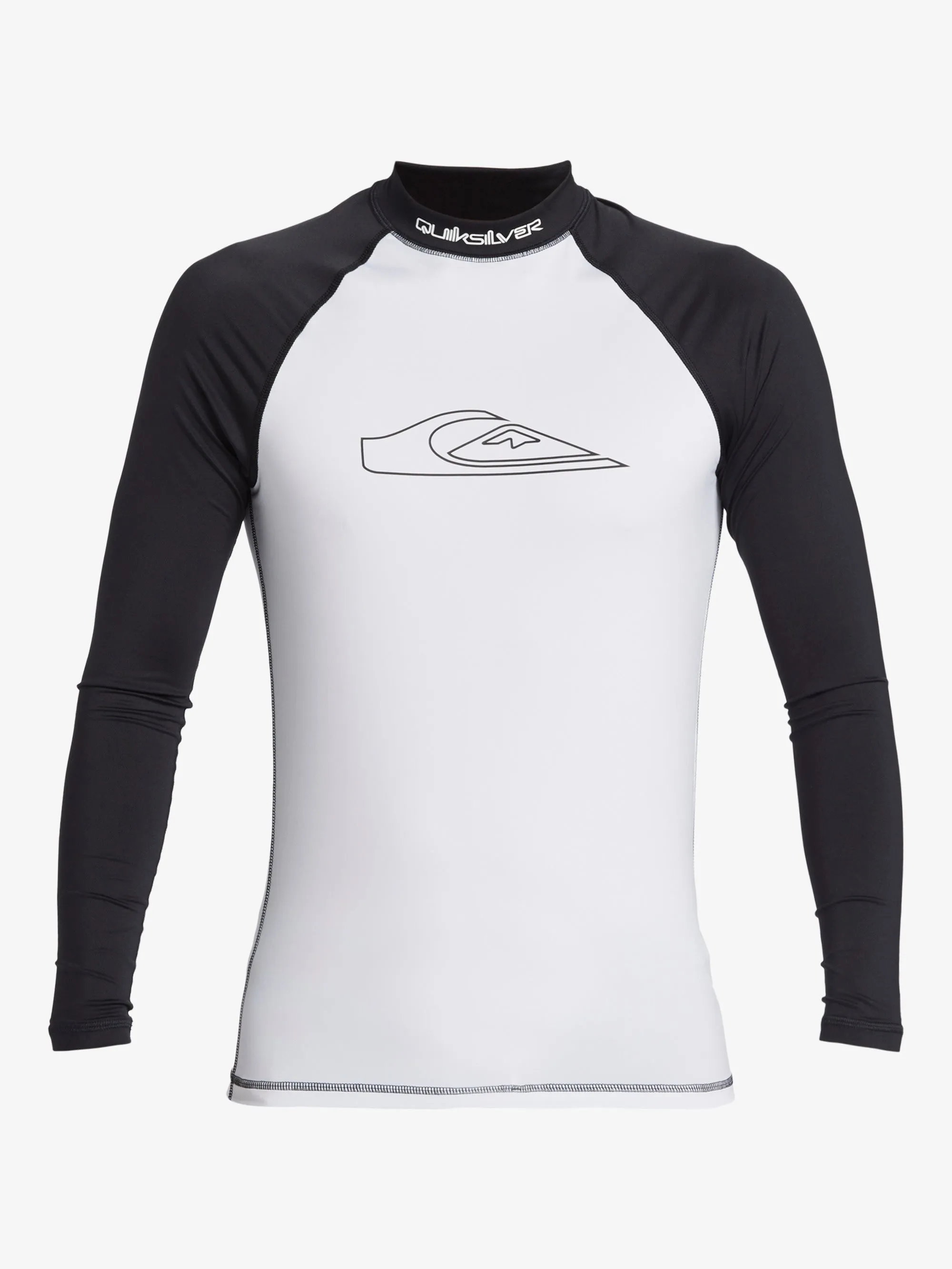 Mens Mercury Long Sleeves UPF 50 Surf Shirt - White