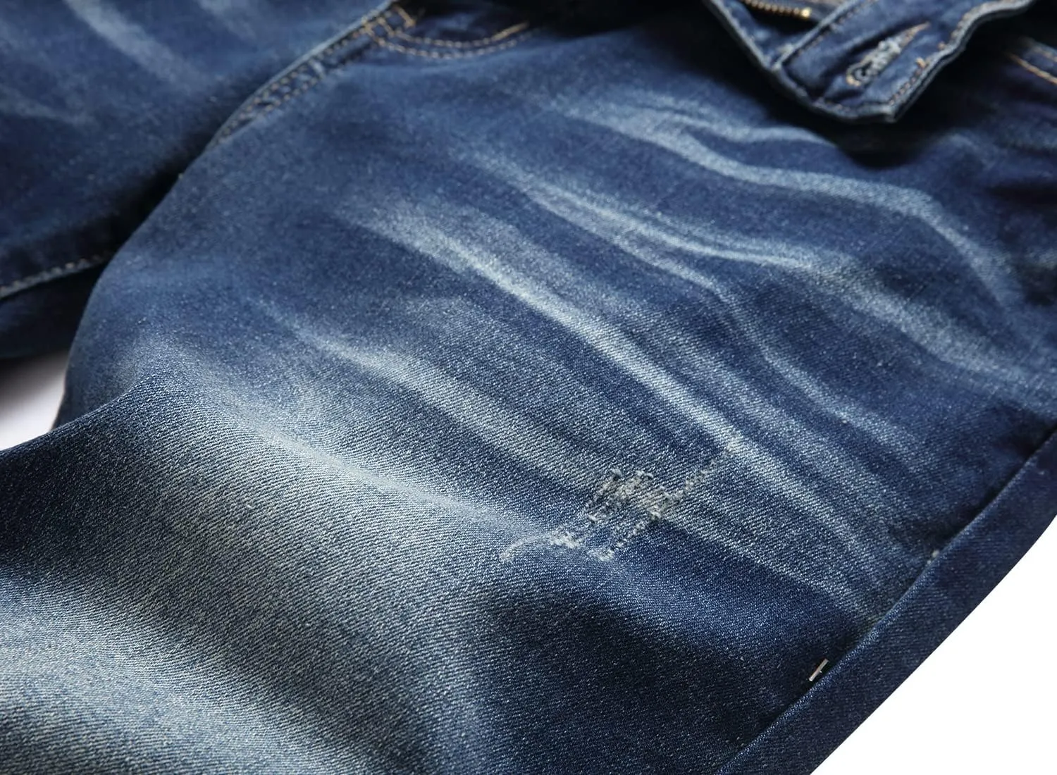 Men's Ripped Jeans Slim Fit Stretch Jeans Distressed Fashion Comfort Pants