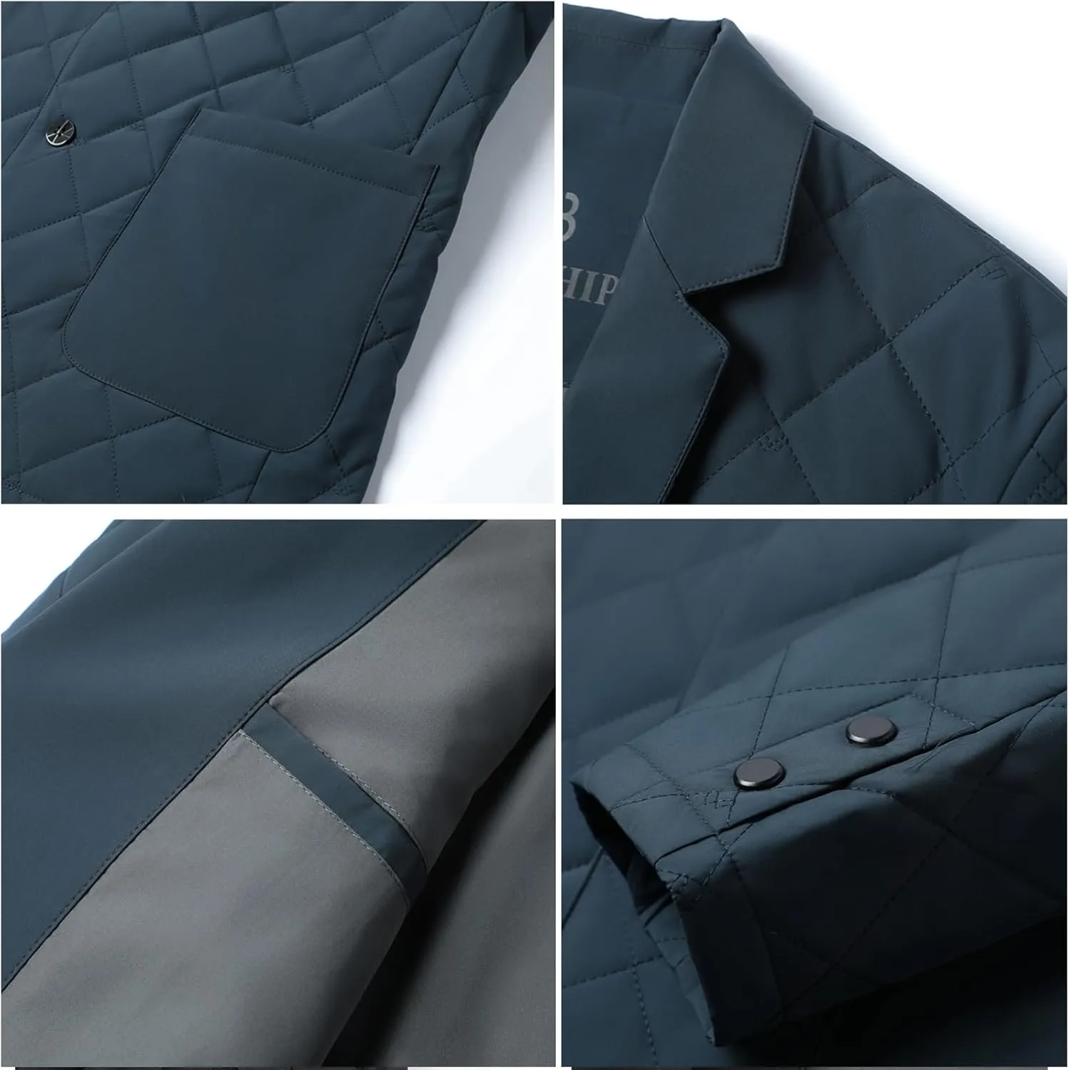 Mens Sport Coats and Blazers Warm Silk Filled Mens Blazer Two Buttons Lightweight Suit Jacket Blazer
