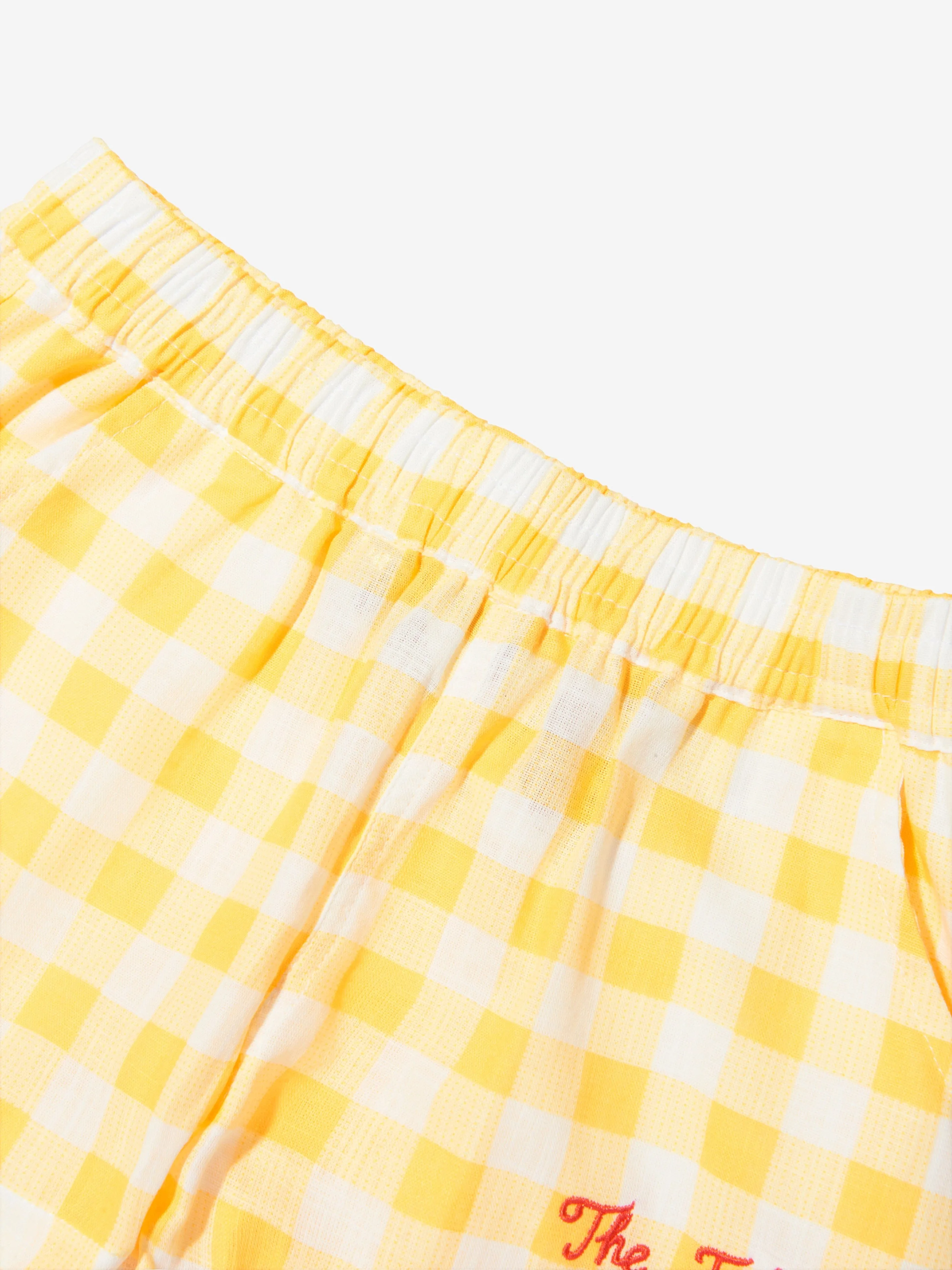 Mini Rodini Kids Organic Cotton Gingham Check Shorts
