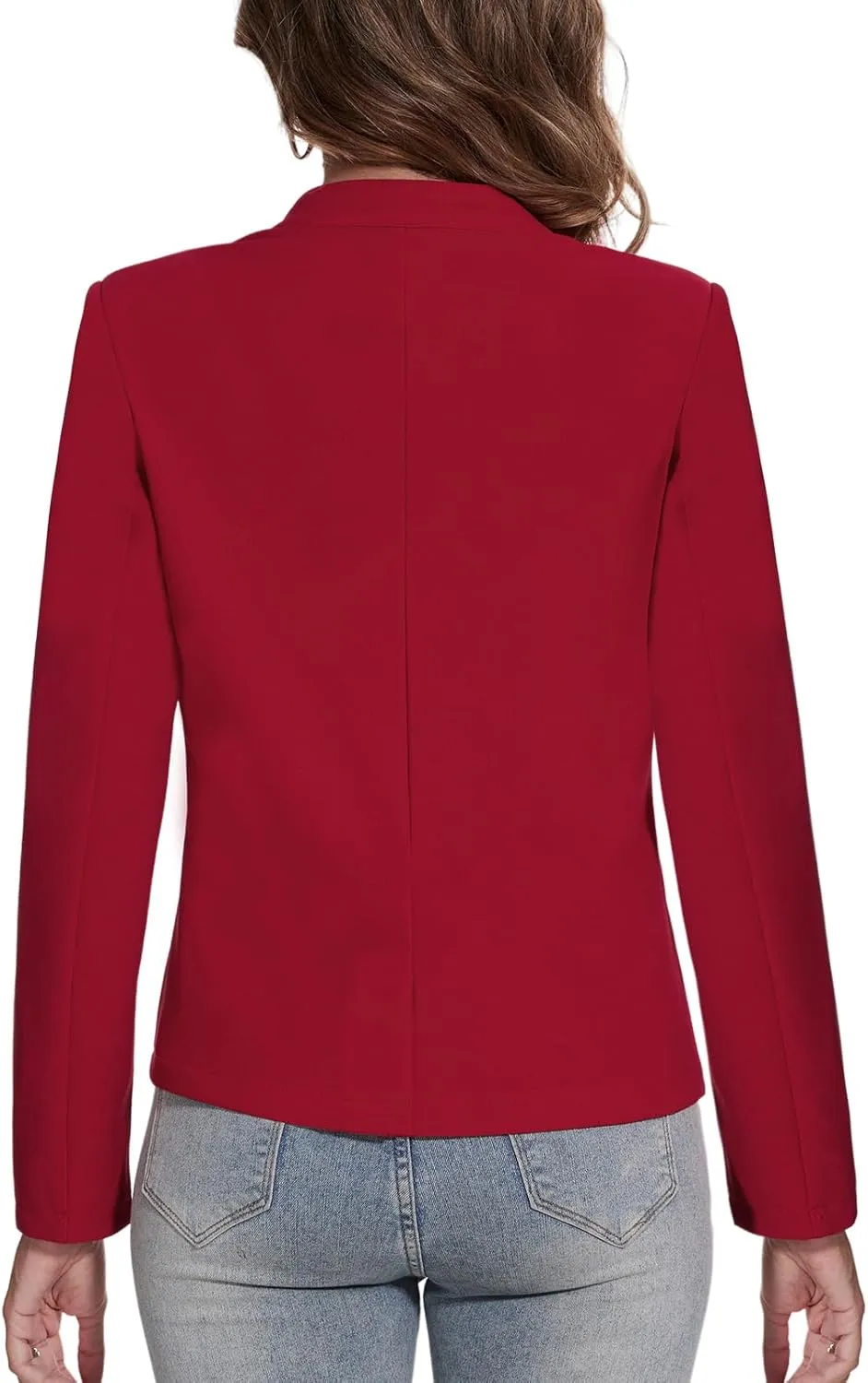MINTLIMIT Blazer for Women Long Sleeve Button Front Blazer Notch Collar Casual Work Office Suit Jackets with Pockets
