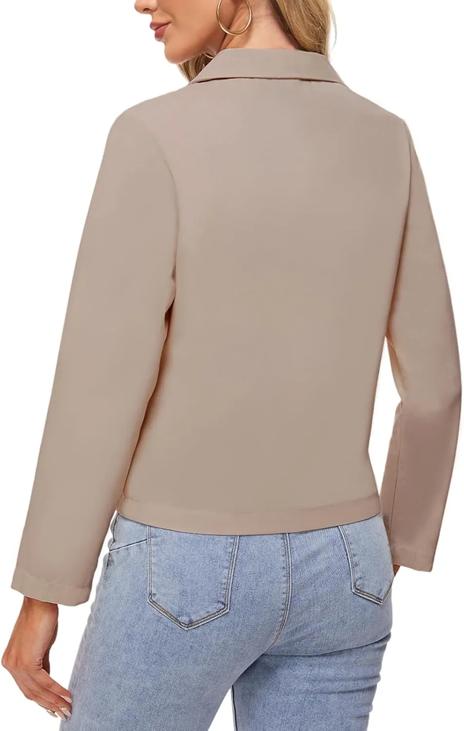 MINTLIMIT Linen Blazer for Women Long Sleeve Lapel Button Blazers Lightweight Casual Work Office Tailored Jacket Suits