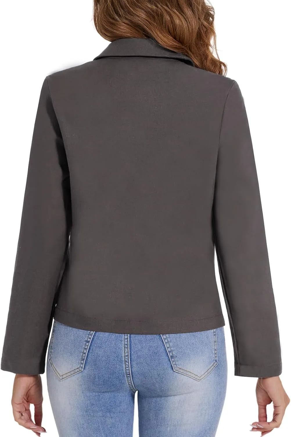 MINTLIMIT Linen Blazer for Women Long Sleeve Lapel Button Blazers Lightweight Casual Work Office Tailored Jacket Suits