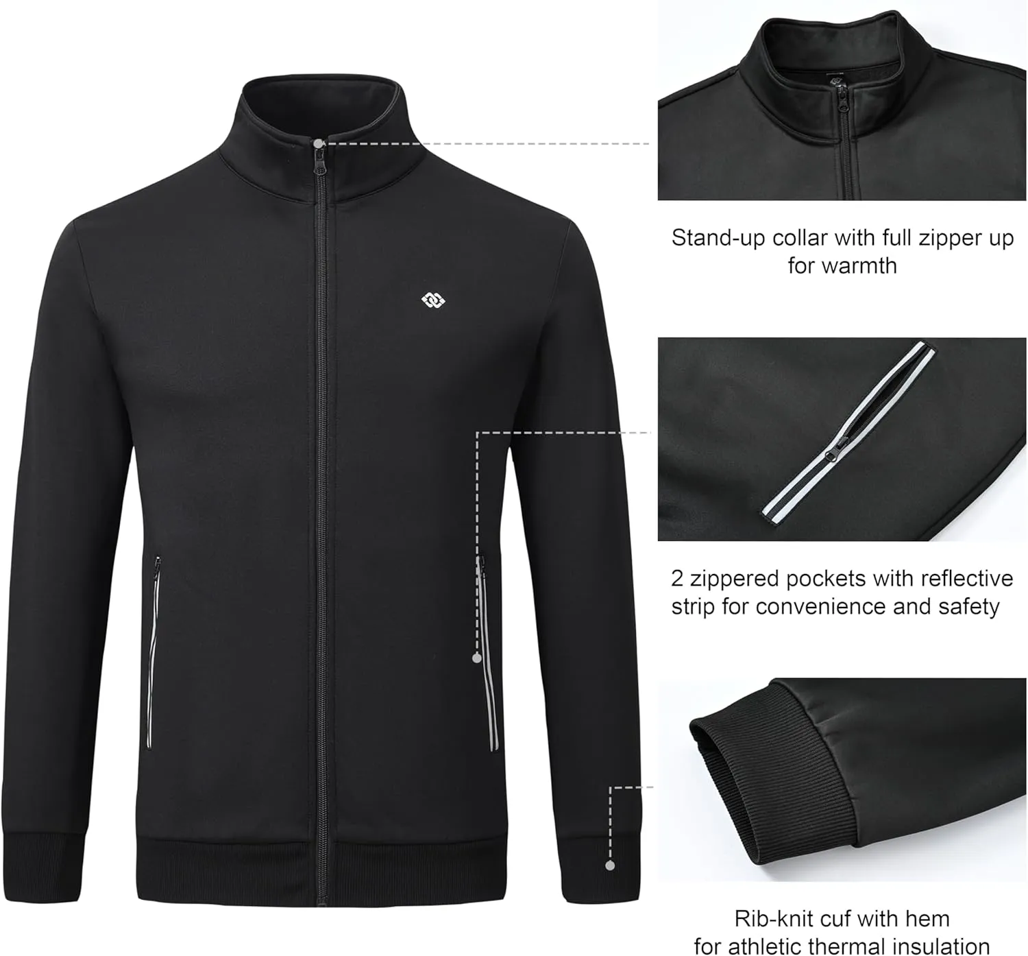 MoFiz Mens Tracksuit Jogging Sports Sweatsuit Comfortable Outfits Casual Athletic Pants Full zip Jacket 2 Piece