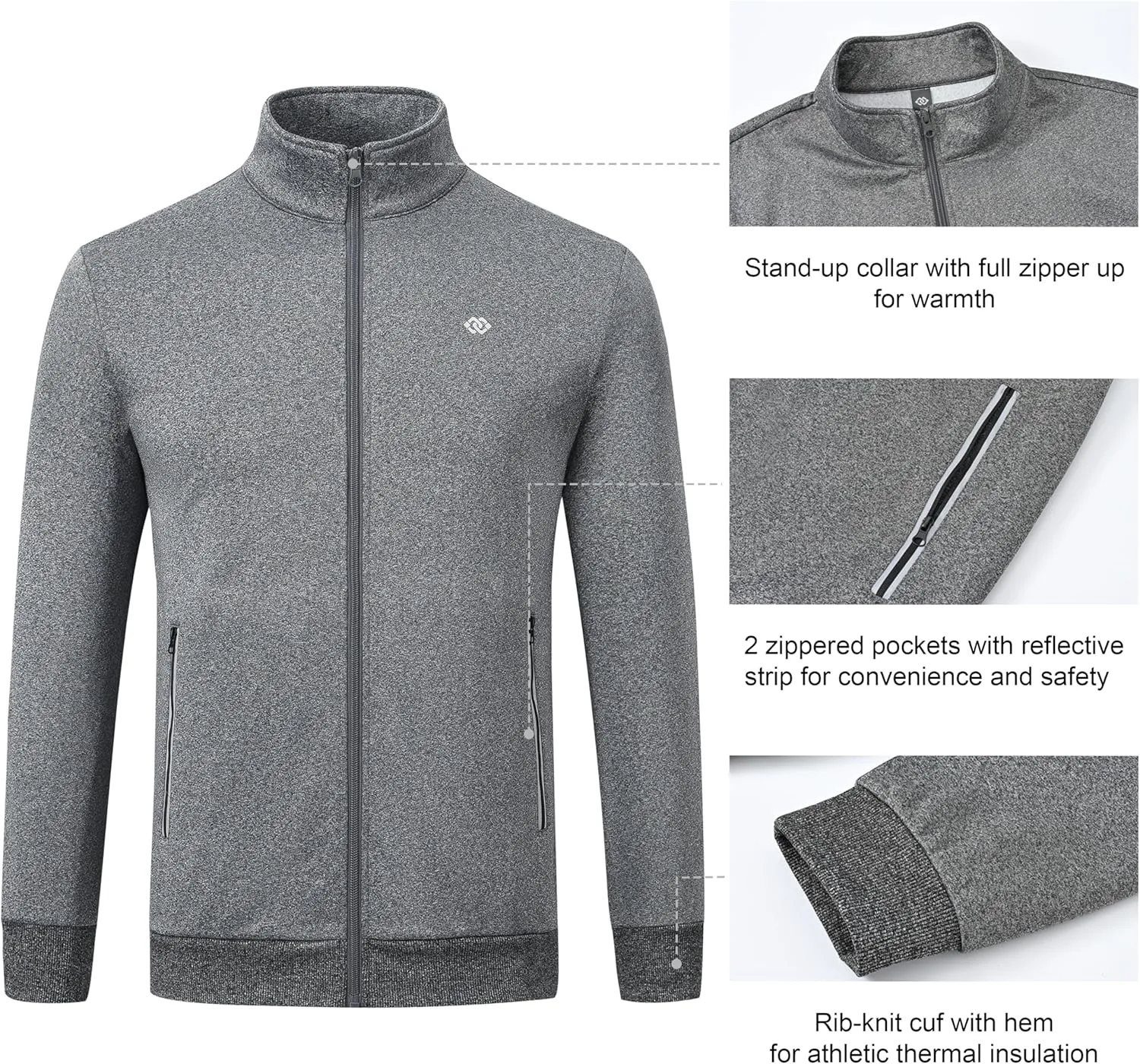 MoFiz Mens Tracksuit Jogging Sports Sweatsuit Comfortable Outfits Casual Athletic Pants Full zip Jacket 2 Piece