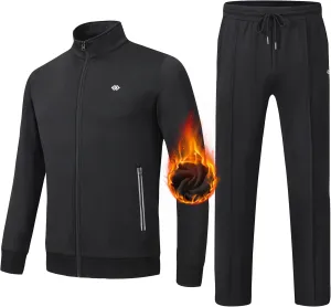 MoFiz Mens Tracksuit Jogging Sports Sweatsuit Comfortable Outfits Casual Athletic Pants Full zip Jacket 2 Piece