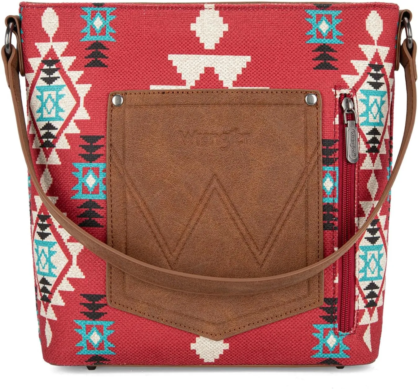 Montana West x Wrangler Hobo Bag for Women Aztec Boho Shoulder Purse with Wide Strap