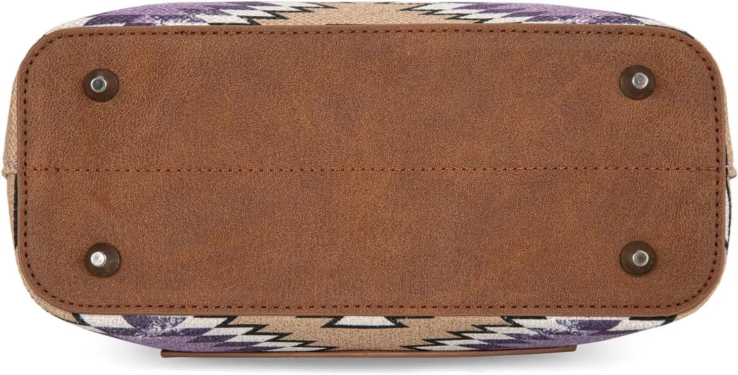 Montana West x Wrangler Hobo Bag for Women Aztec Boho Shoulder Purse with Wide Strap
