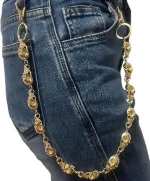 PINKPIN Wallet Keychain Skull Pants Jeans Keychains for Key Wallet Chain Hip-Hop Goth Clothing Accessories
