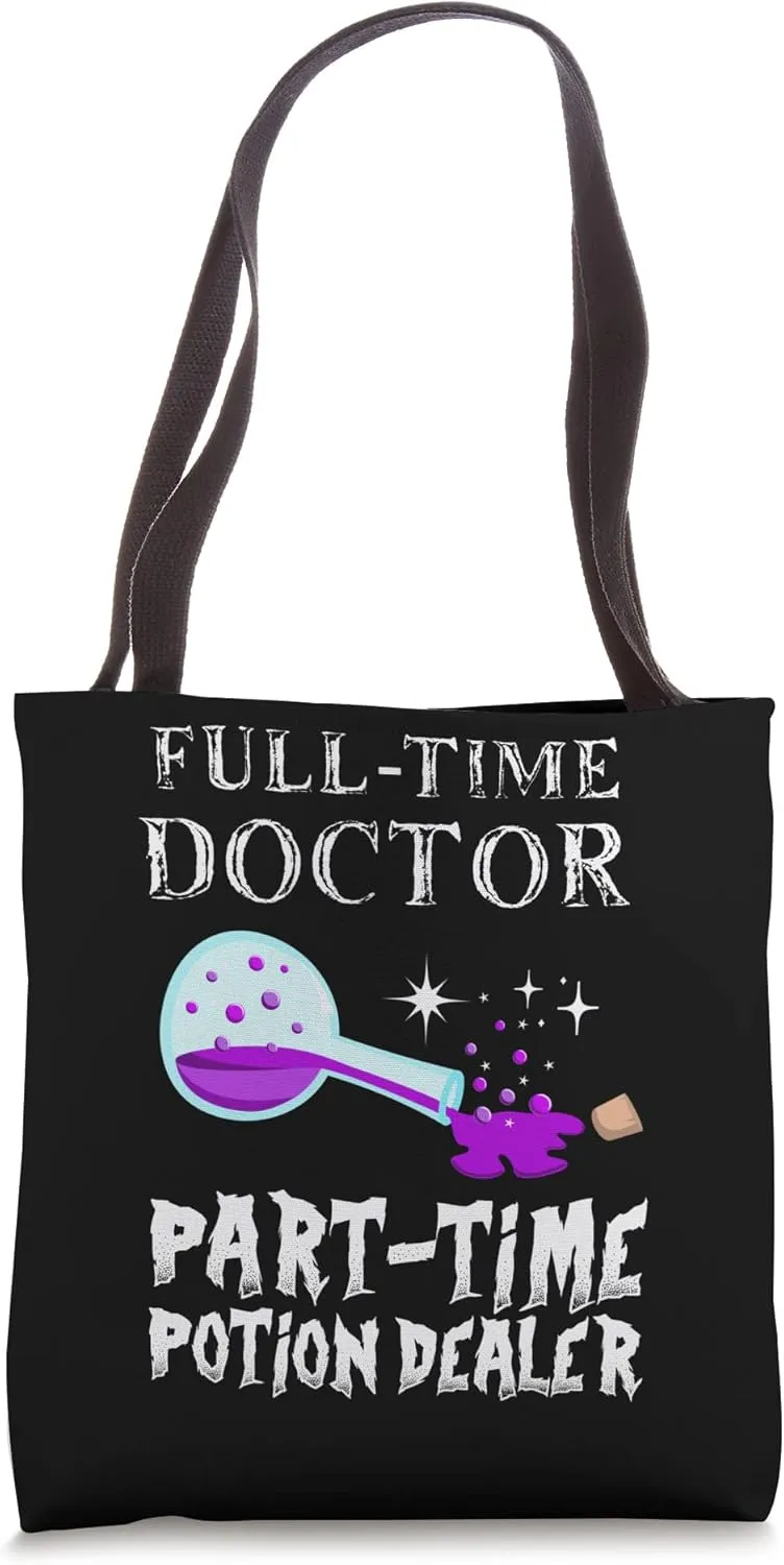 Potion Bottle Gothic Funny Doctor Costume Halloween Tote Bag