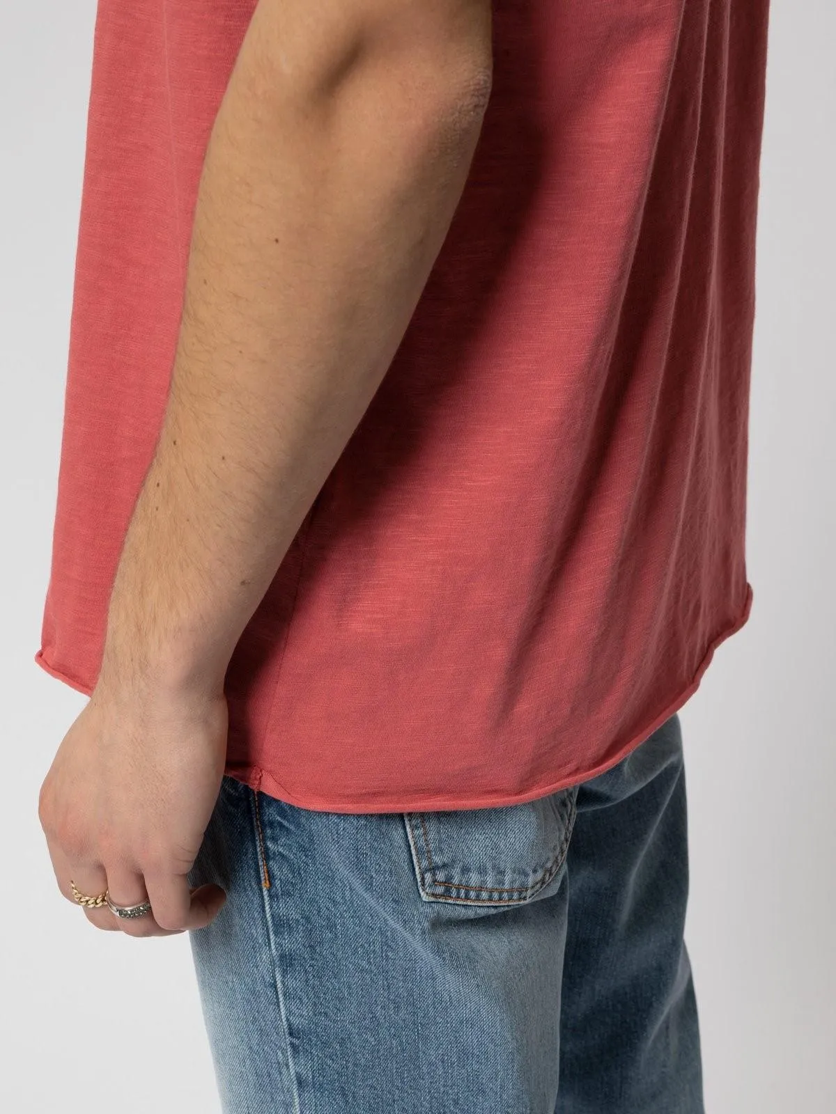 Roger Slub Tee (Dusty Red)