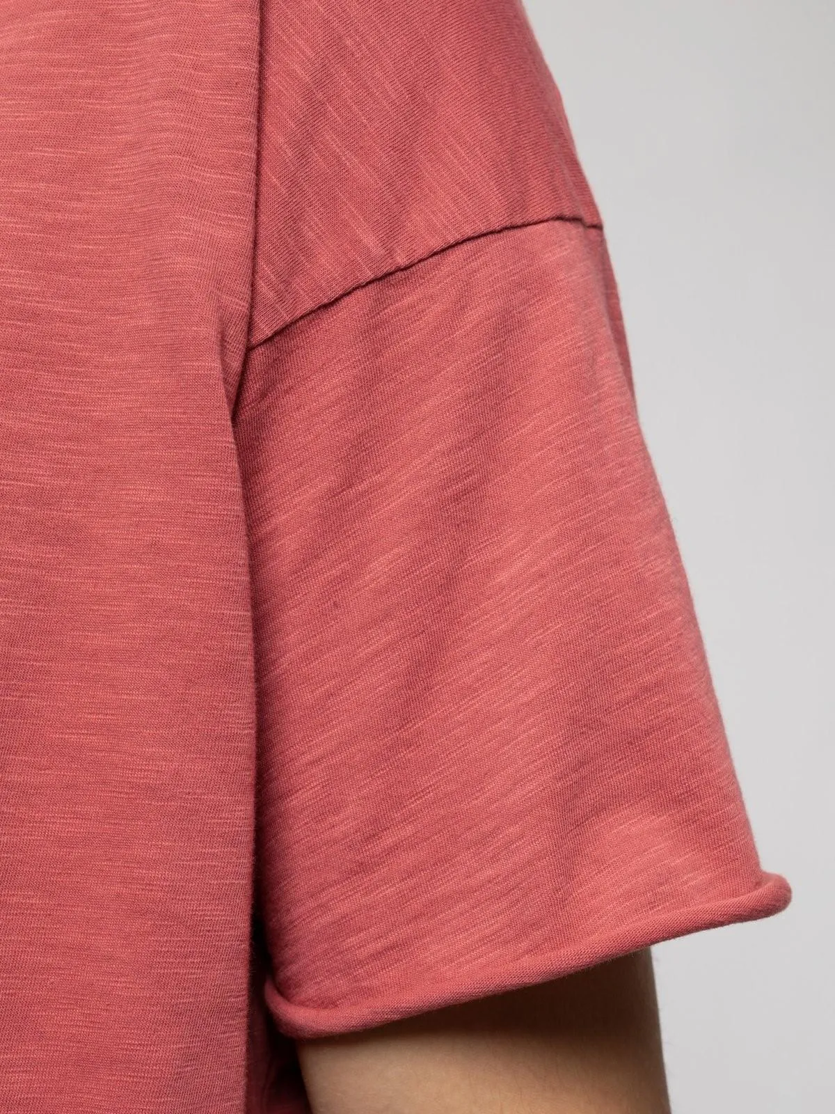 Roger Slub Tee (Dusty Red)