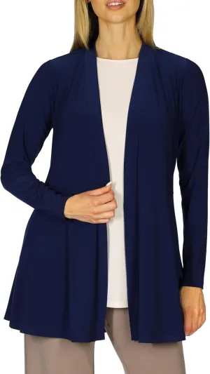 Selousua Women's Long Sleeve Peplum Cardigan - Comfortable & Easy Care Knit Cardigan with Pockets for Women