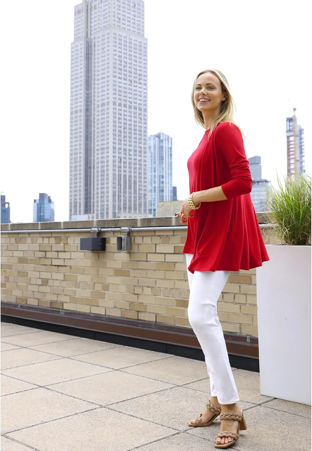 Selousua Women's Long Sleeve Peplum Cardigan - Comfortable & Easy Care Knit Cardigan with Pockets for Women