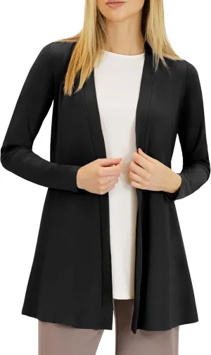 Selousua Women's Long Sleeve Peplum Cardigan - Comfortable & Easy Care Knit Cardigan with Pockets for Women