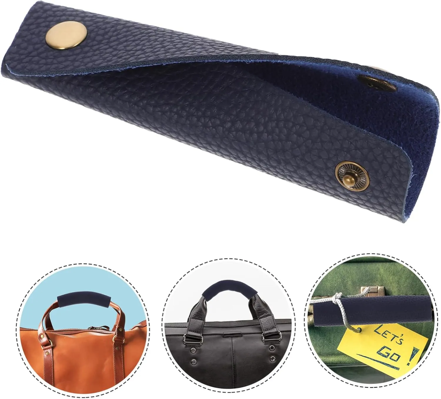 Sets Suitcase Belts Luggage Strap Bag Handle Wraps Pu Leather Covers for Suitcase Handle Accessory for Handbags Comfortable Hand Protector for Shopping and Banquets Pcs
