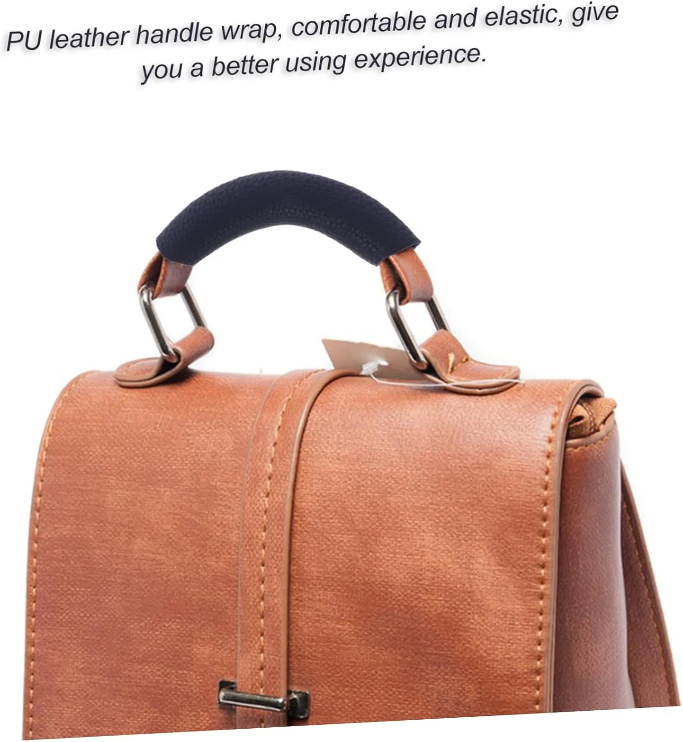 Sets Suitcase Belts Luggage Strap Bag Handle Wraps Pu Leather Covers for Suitcase Handle Accessory for Handbags Comfortable Hand Protector for Shopping and Banquets Pcs