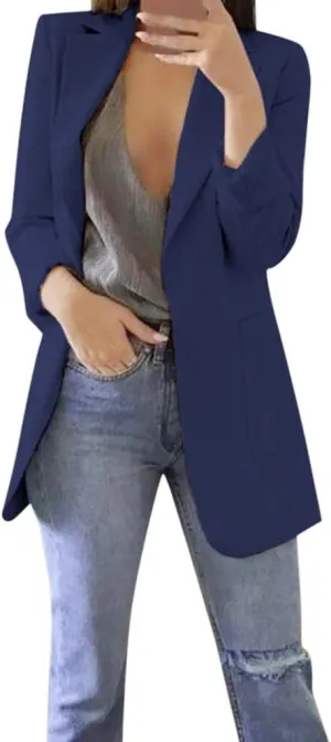 SHAOBGE Homecoming Blazers for Women 2024 Business Casual Plus Size Jackets Long Sleeve Back to School Dressy Fashion Blazer