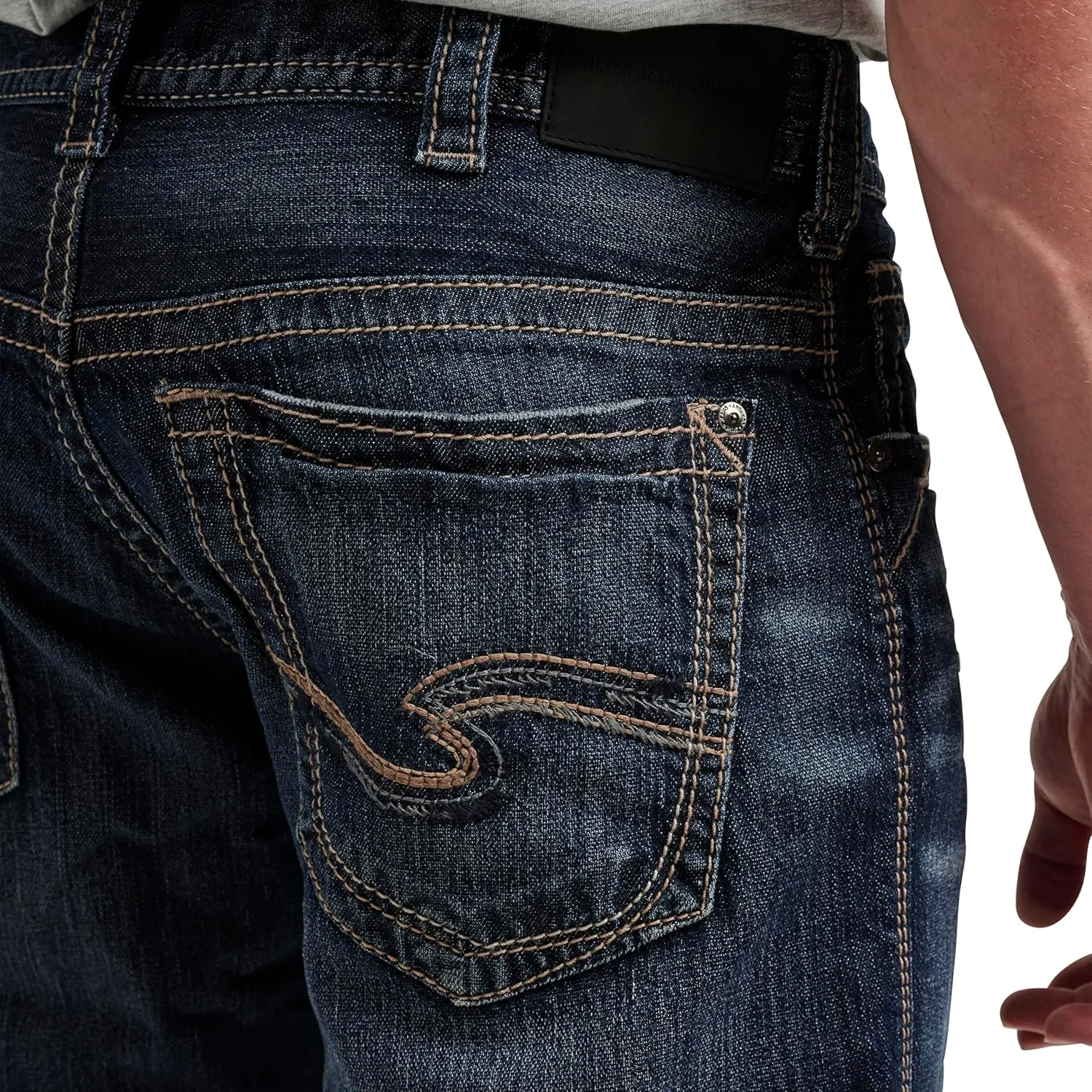 Silver Jeans Co. Men's Gordie Relaxed Fit Straight Leg Jeans