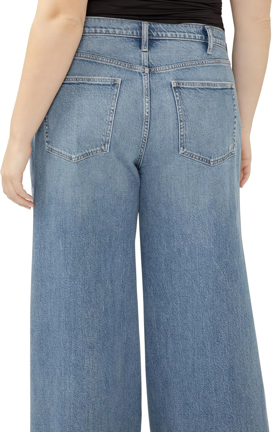 Silver Jeans Co. Women's Plus Size Highly Desirable High Rise Ultra Wide Leg Jeans