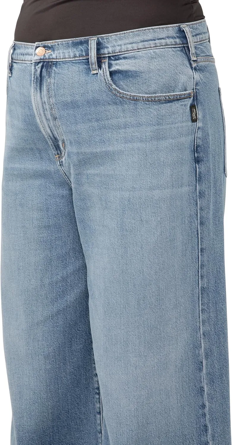 Silver Jeans Co. Women's Plus Size Highly Desirable High Rise Ultra Wide Leg Jeans