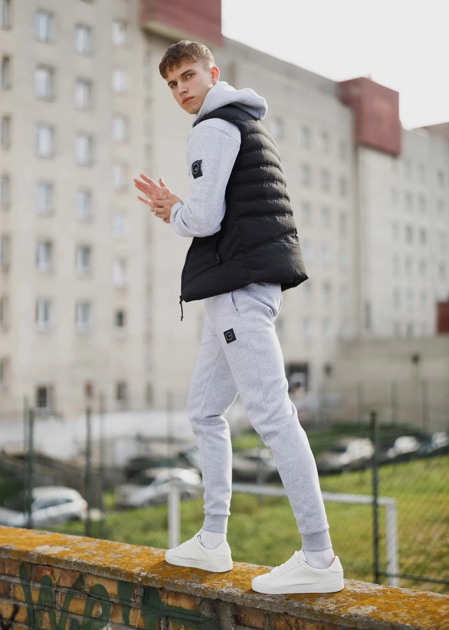 Siren slim jogger - grey marl