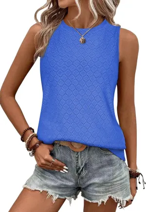 Sleeveless Tops for Women Dressy Casual Summer Blouses Trendy Office Work Shirts