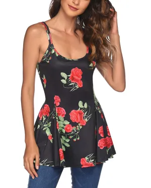 Spaghetti Strap Tunic Camisoles Tank Tops - Zeagoo (Us Only)