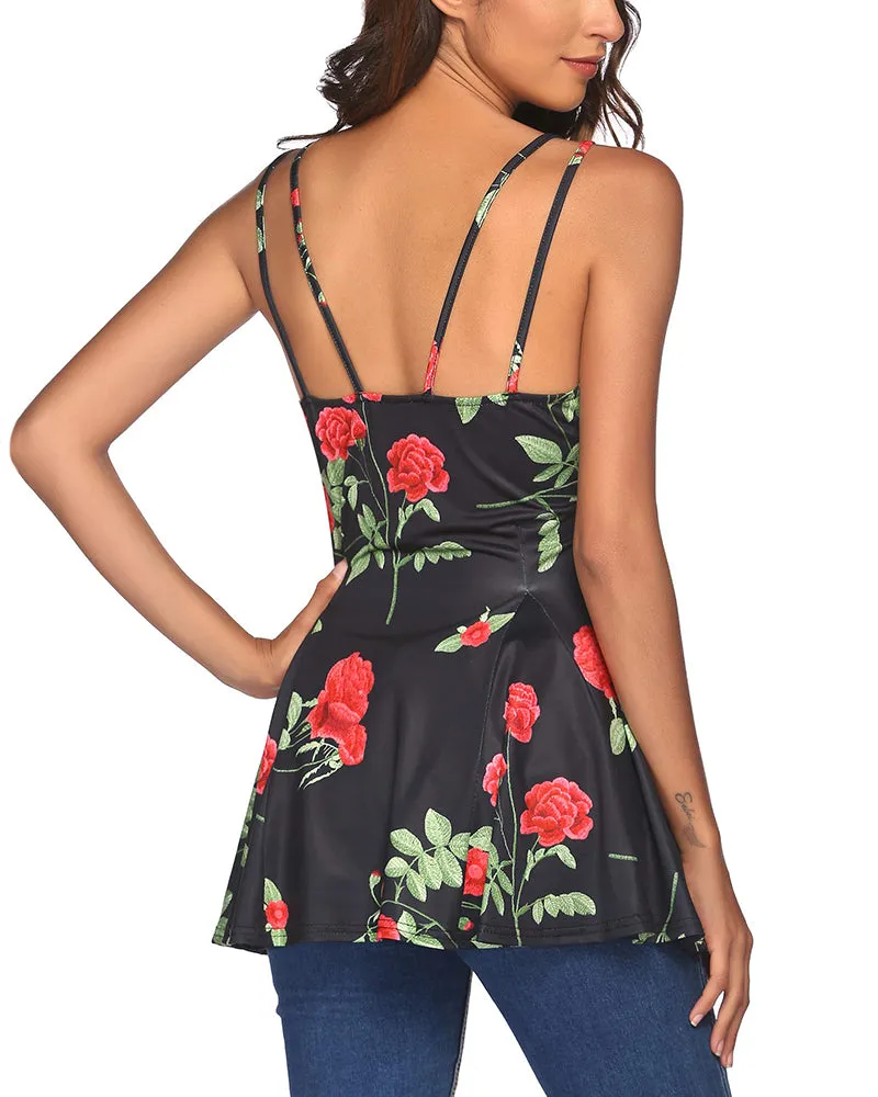Spaghetti Strap Tunic Camisoles Tank Tops - Zeagoo (Us Only)