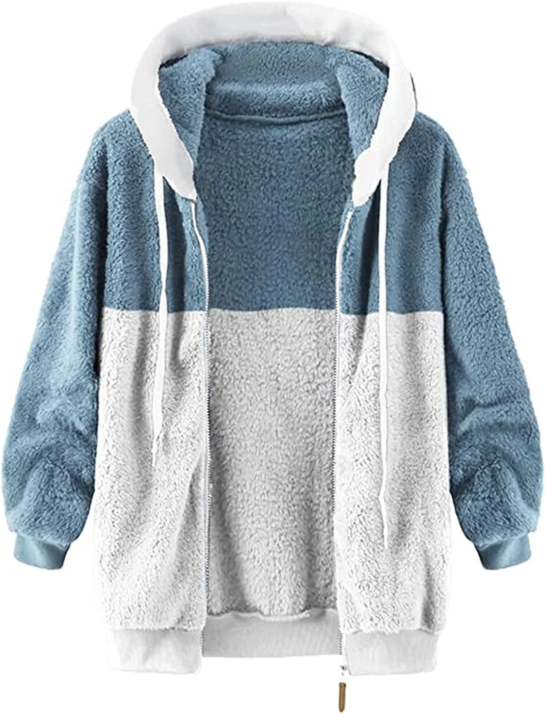 TARIENDY Fleece Jacket Women Trendy 2025 Sherpa Lined Hoodies Zip Up Warm Coats Oversized Winter Casual Cozy Cardigans