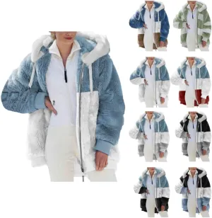 TARIENDY Fleece Jacket Women Trendy 2025 Sherpa Lined Hoodies Zip Up Warm Coats Oversized Winter Casual Cozy Cardigans