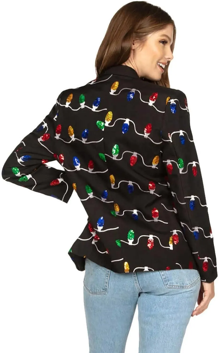 Tipsy Elves Christmas Blazers for Women - Colorful and Festive Winter Holiday Womens Suit Jackets