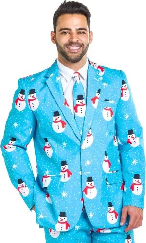Tipsy Elves Men's Christmas Holiday Suit Jackets - Ugly Christmas Sweater Inspired Blazers for Men
