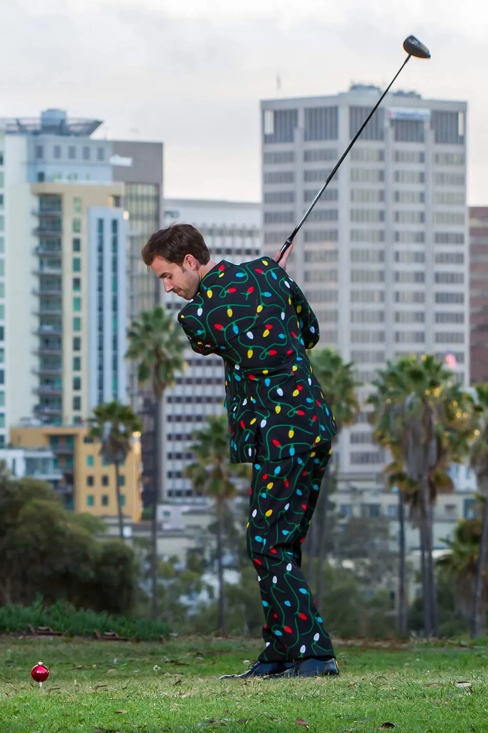 Tipsy Elves Men's Christmas Holiday Suit Jackets - Ugly Christmas Sweater Inspired Blazers for Men