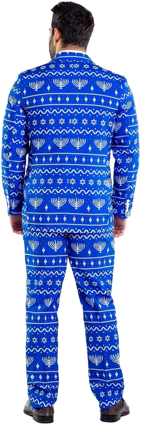 Tipsy Elves Men's Christmas Holiday Suit Jackets - Ugly Christmas Sweater Inspired Blazers for Men