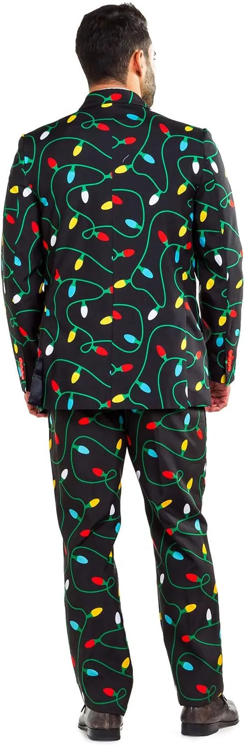 Tipsy Elves Men's Christmas Holiday Suit Jackets - Ugly Christmas Sweater Inspired Blazers for Men