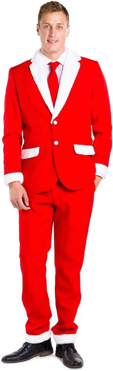 Tipsy Elves Men's Christmas Holiday Suit Jackets - Ugly Christmas Sweater Inspired Blazers for Men