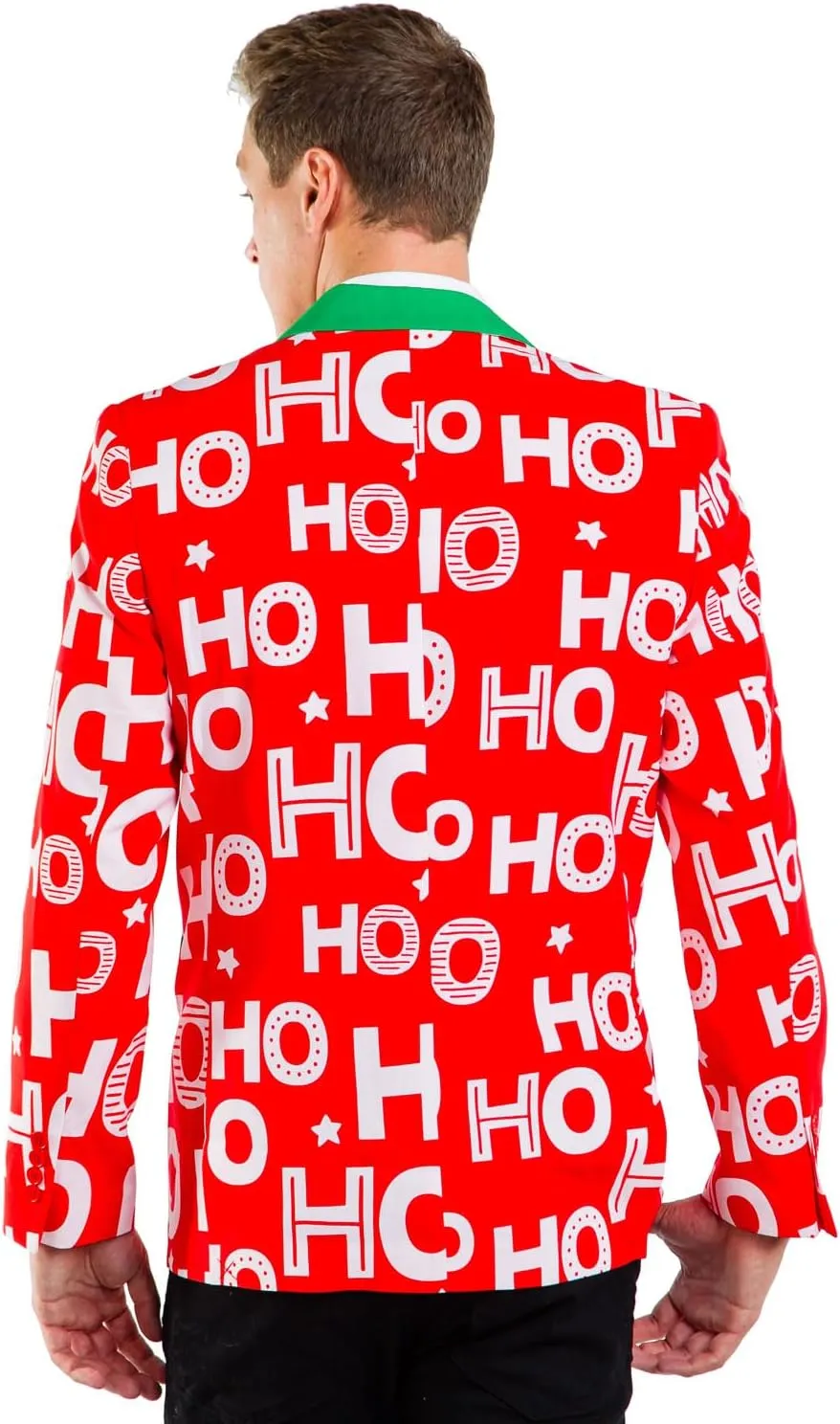 Tipsy Elves Men's Christmas Holiday Suit Jackets - Ugly Christmas Sweater Inspired Blazers for Men