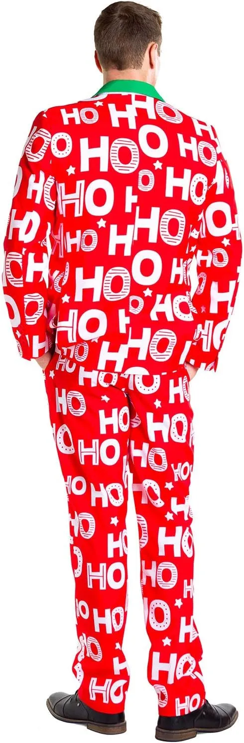Tipsy Elves Men's Christmas Holiday Suit Jackets - Ugly Christmas Sweater Inspired Blazers for Men