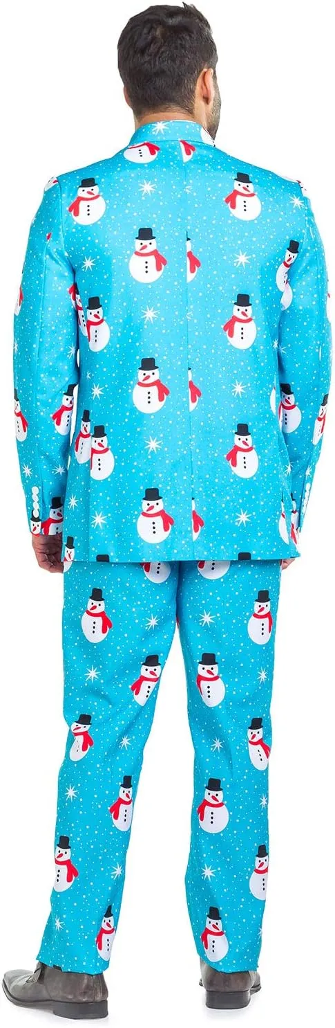 Tipsy Elves Men's Christmas Holiday Suit Jackets - Ugly Christmas Sweater Inspired Blazers for Men