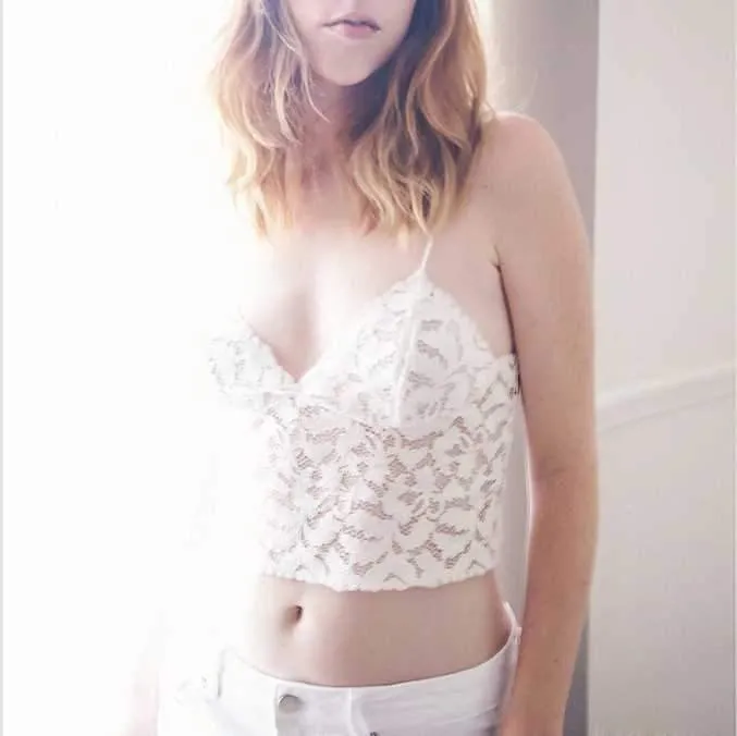 V Neck lace trim cami crop top camisoles tanks tops