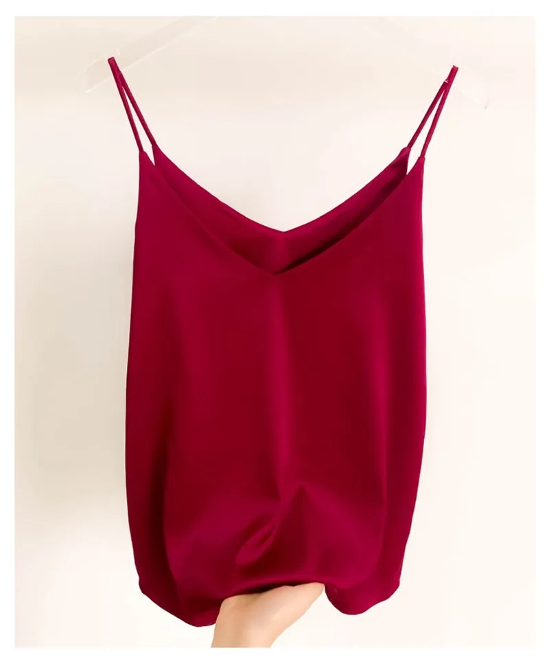 V-neck spaghetti strap Camisole Vest Top