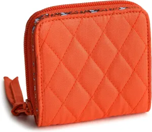 Vera Bradley Women's Premium Cotton Small Zip-Around Wallet
