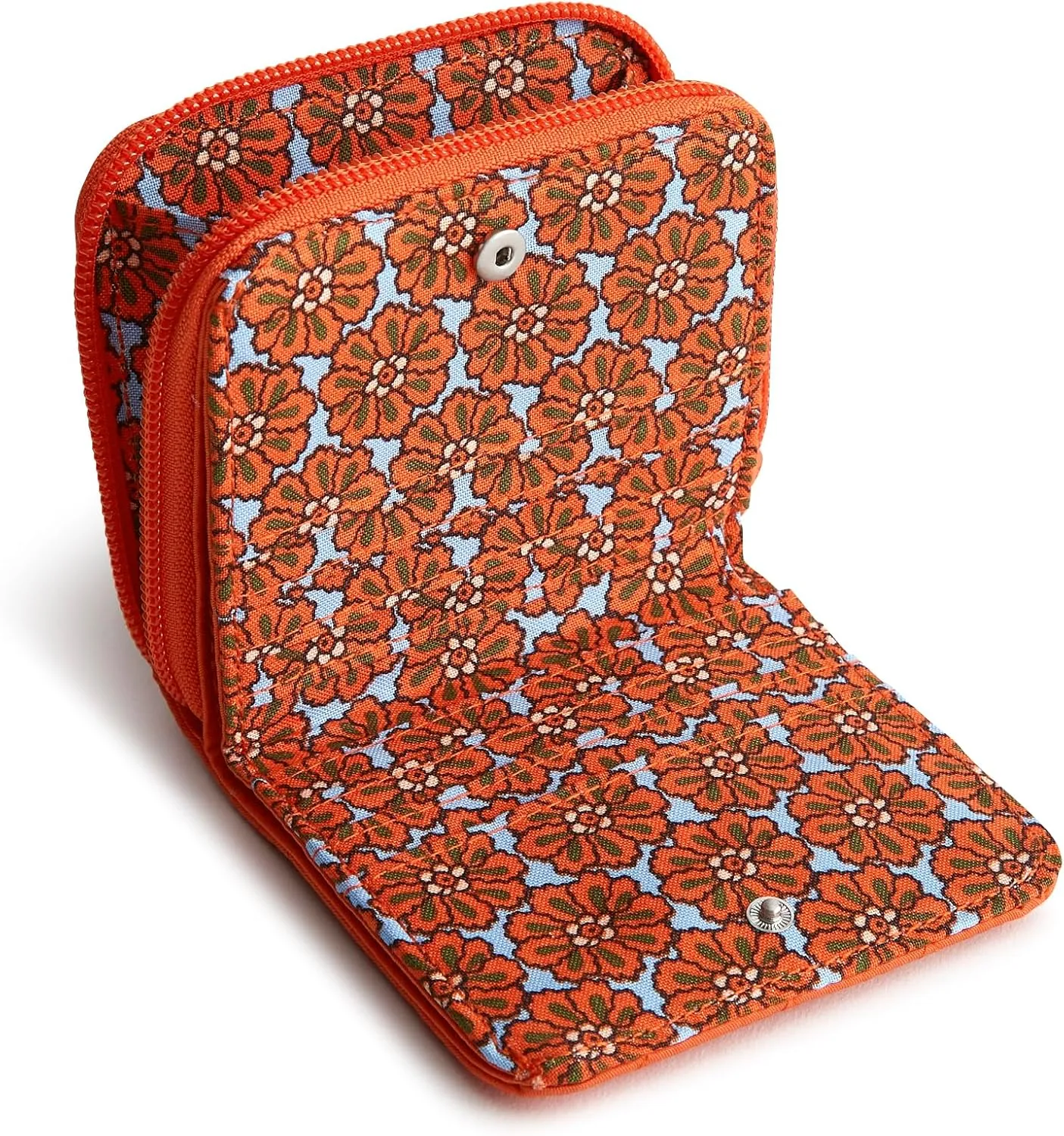 Vera Bradley Women's Premium Cotton Small Zip-Around Wallet