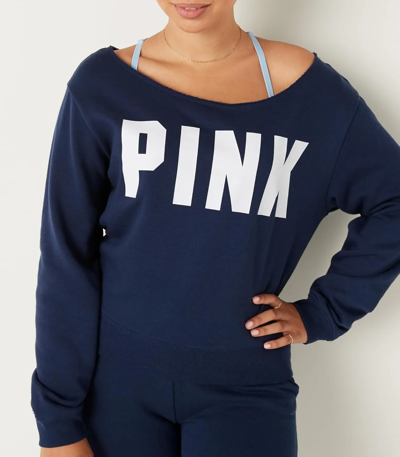Victoria's Secret PINK Fleece Cropped Sweatshirt